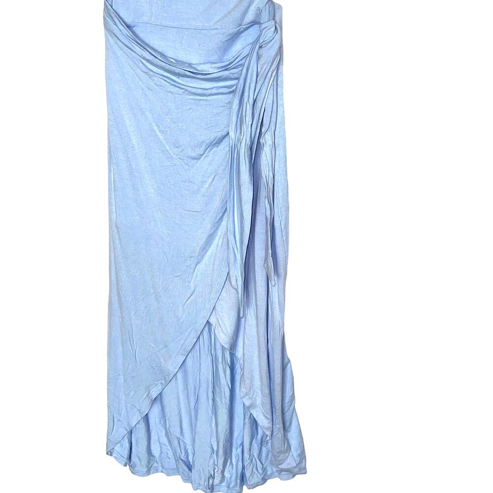 And Now This Womens Sleeveless Knit Side-Tie Tulip Midi Dress Cashmere Blue XS - Picture 5 of 9